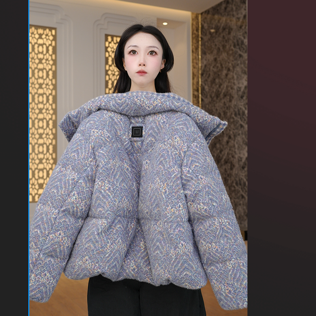 别致设计加厚保暖羽绒服2025冬季新款宽松舒适百搭上衣