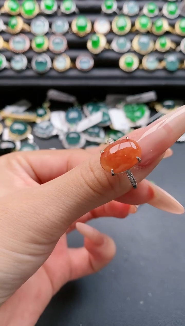 【闪购商品】翡翠戒指银S925镶嵌11111111