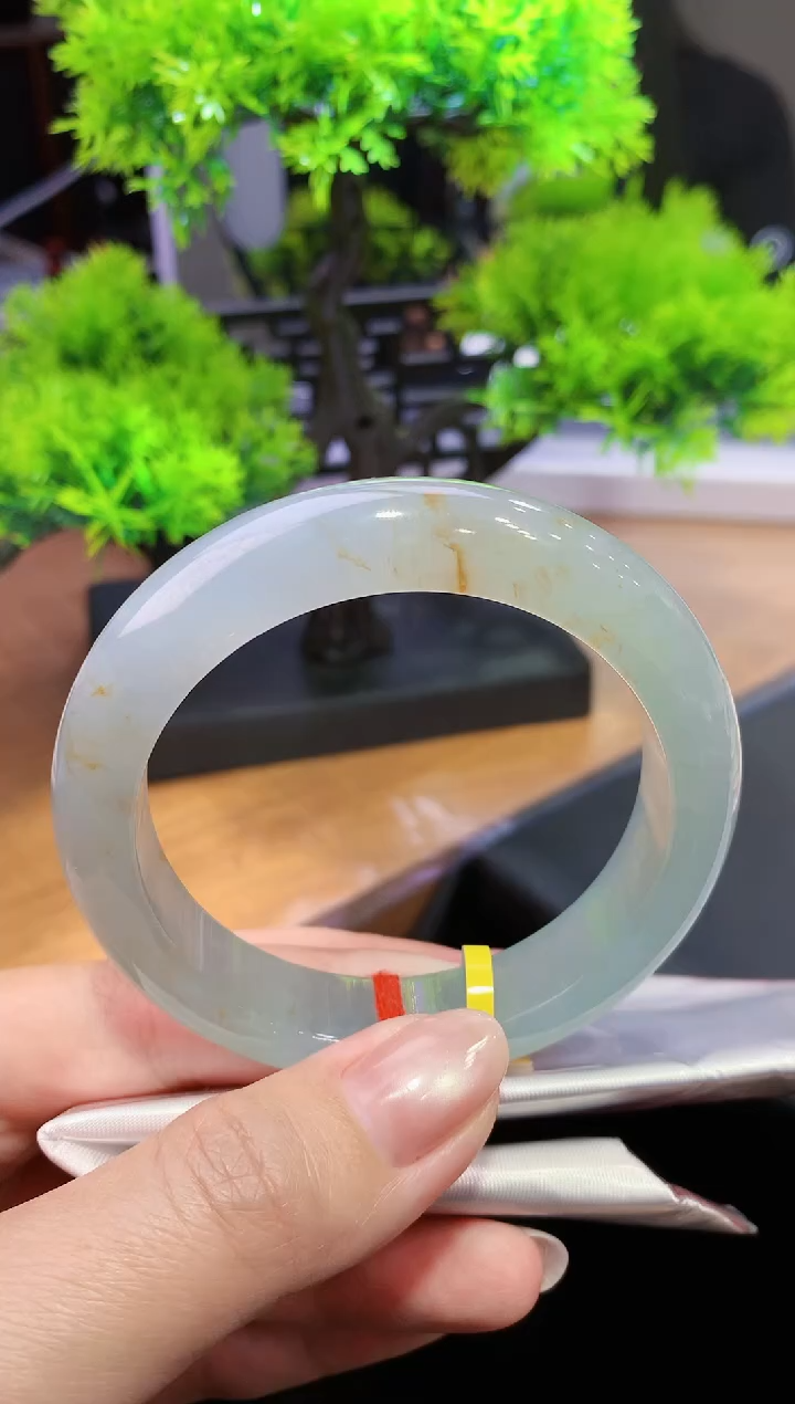 未镶嵌手镯翡翠-k64  天然缅甸A货翡翠56.7正圈