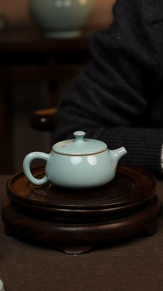 瓷片林*天青色全手工小汉瓦30ml微瑕不带礼盒