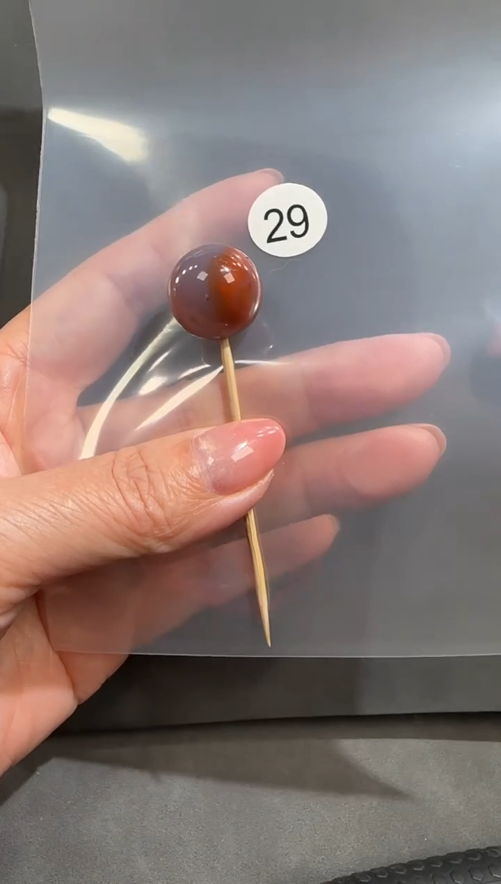 未镶嵌南红玛瑙珠宝半成品豆***呀原矿无优化无胶裂单珠