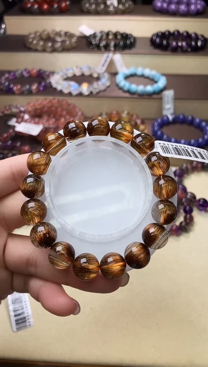 【闪购商品】发晶手链未镶嵌红铜顺发12m+