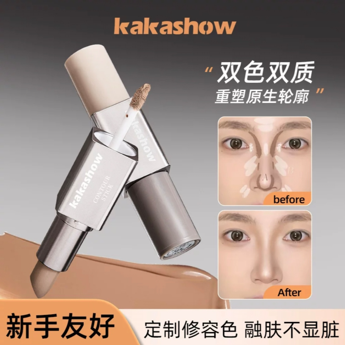 双效修容棒新手修容膏轮廓哑光侧影显色立体粉彩风修颜神器gc商品图