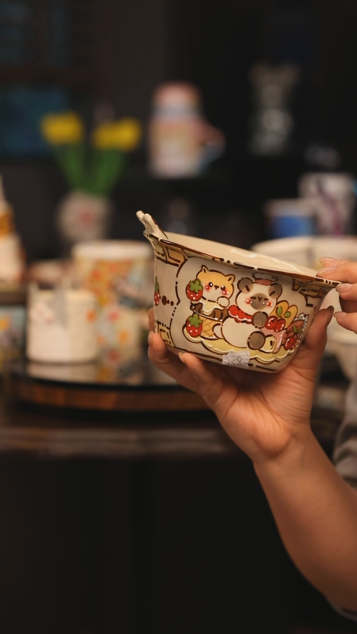 【闪购商品】摆件景德镇釉下彩绘设计师款陶瓷