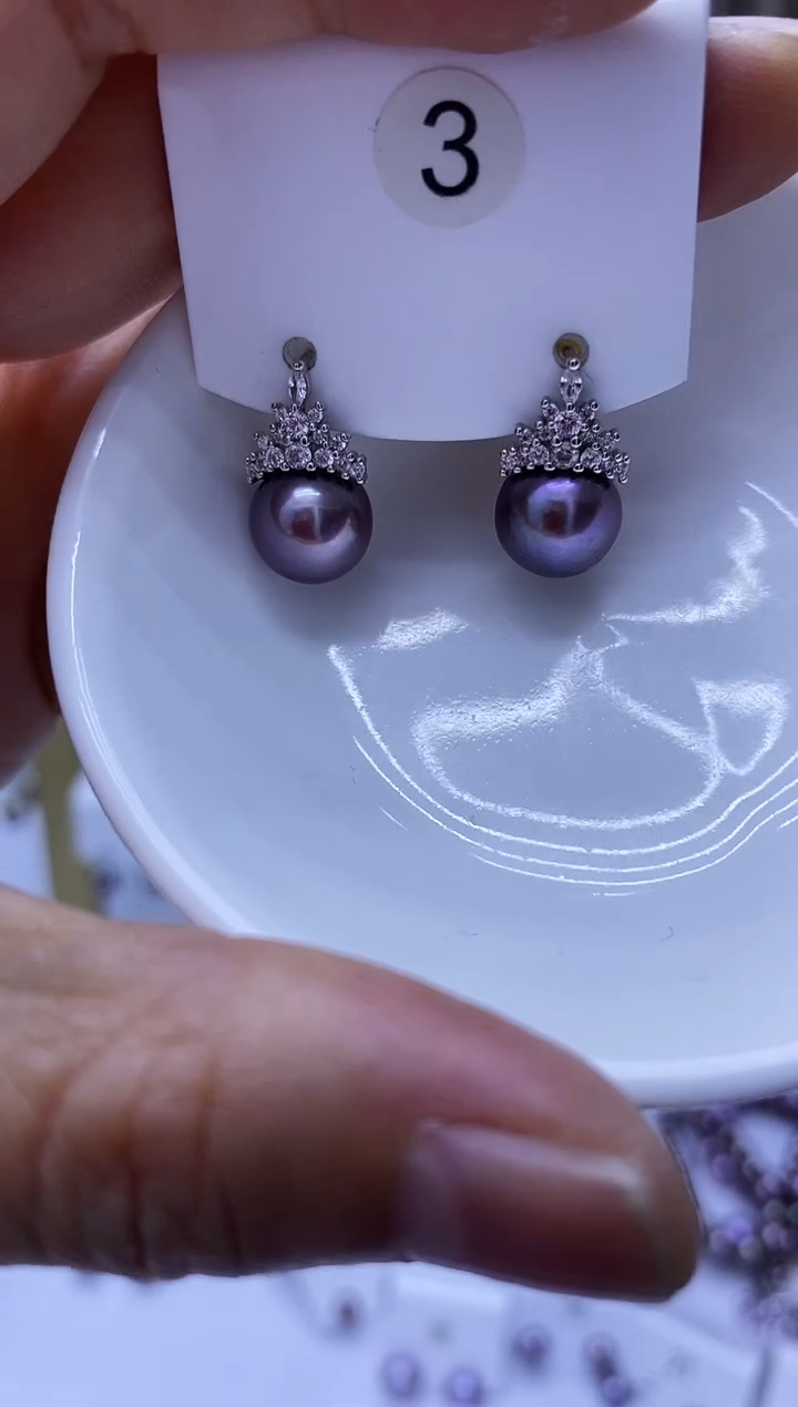 颈饰银S925镶嵌淡水珍珠3