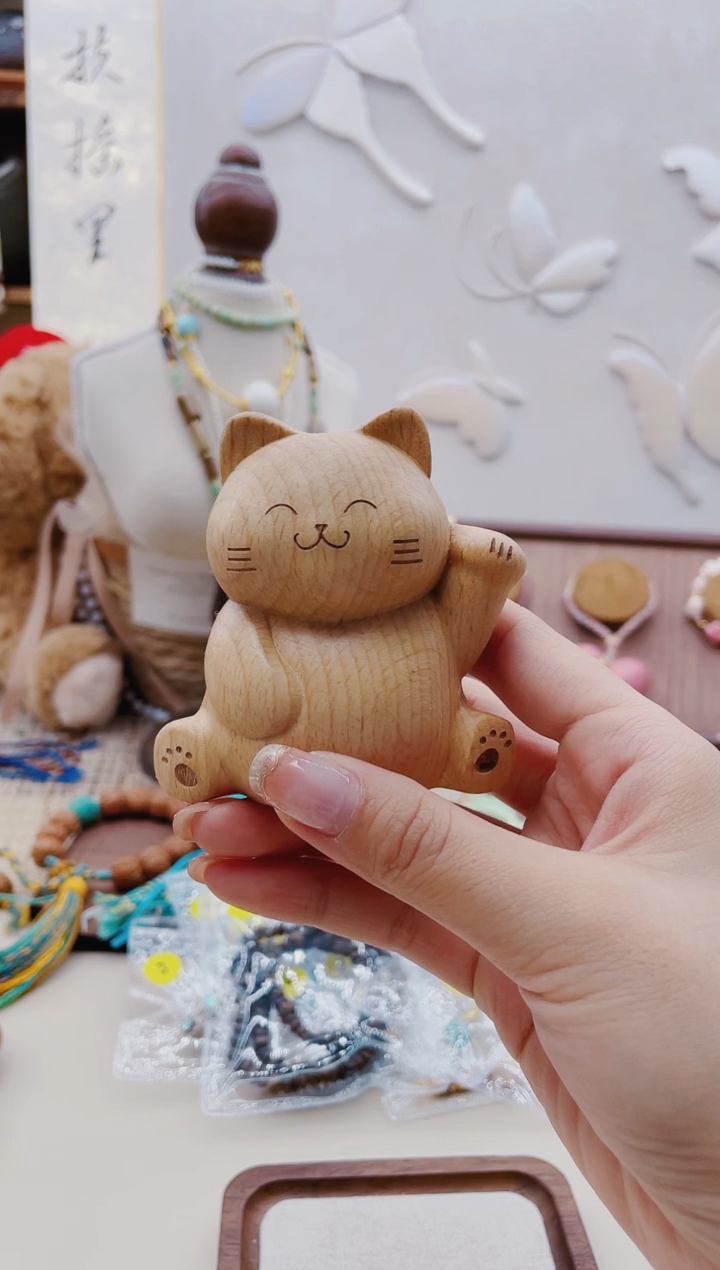 核桃木/黑胡桃（胡桃木）把件P176招米猫发 1