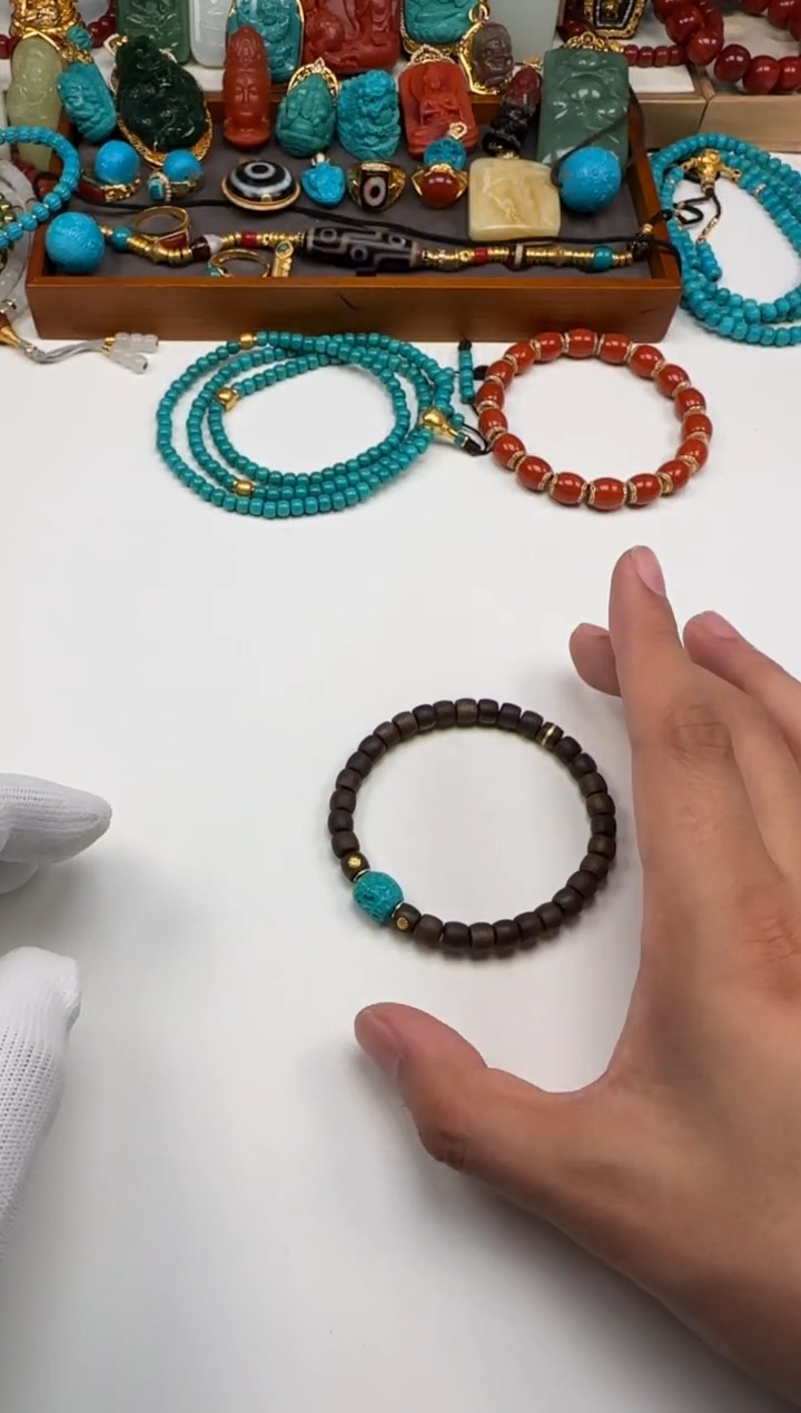 18K金镶嵌绿松石配饰配饰如*～配饰配饰