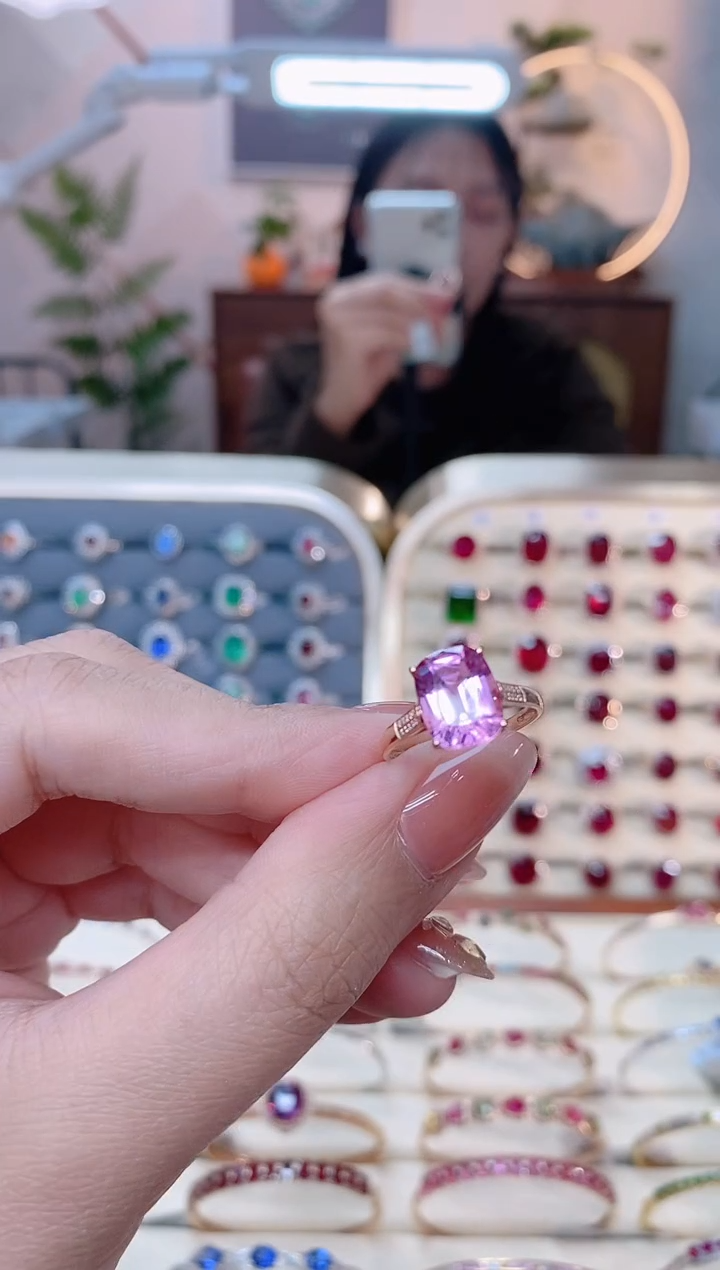 【闪购商品】碧玺18K金戒指18K金镶嵌1