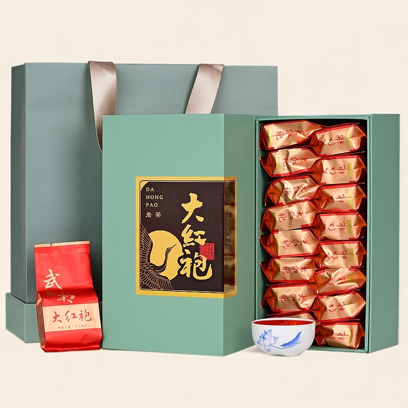 武夷岩茶大红袍250g茶叶礼盒装节日送礼传统炭焙高山乌龙茶浓香型
