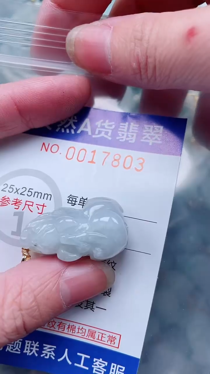 翡翠未镶嵌吊坠(不含链)1