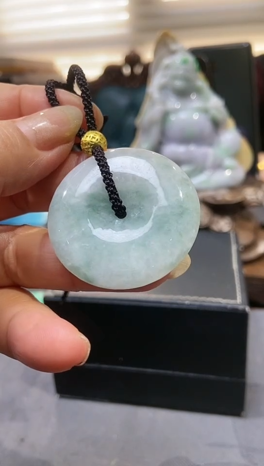 颈饰未镶嵌翡翠A***月吊坠