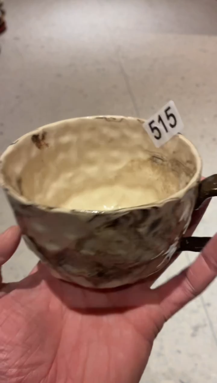 瓷片宇***哥515绞胎泥咖啡杯1个