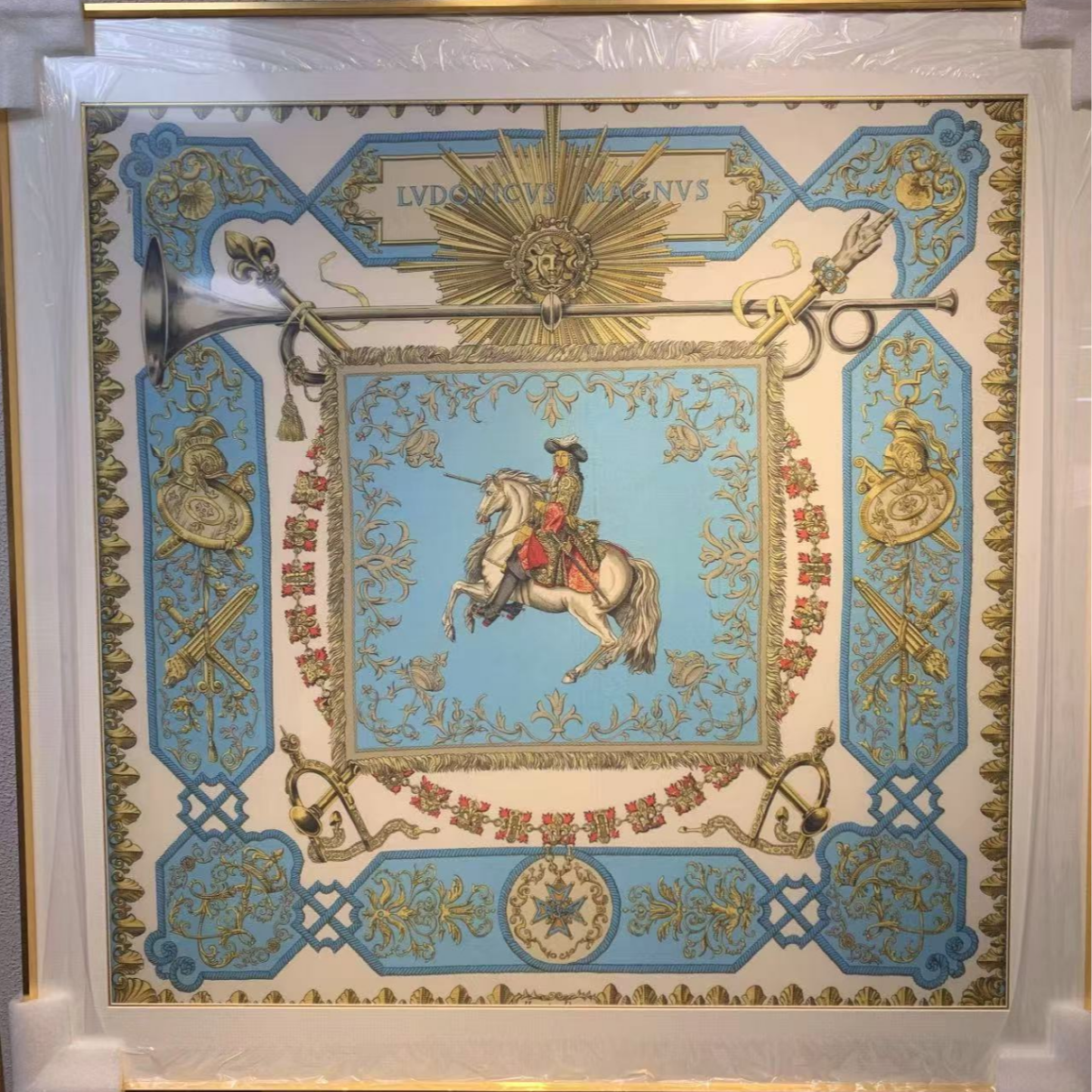 99新 Hermes/爱马仕 海囤/爱马仕/丝巾/85*85/qy93003