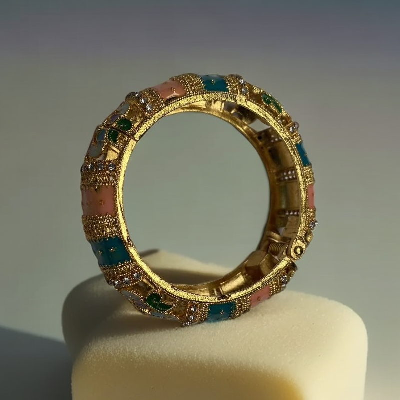 繁繁甄选 D001古法景泰蓝系列掐丝手镯