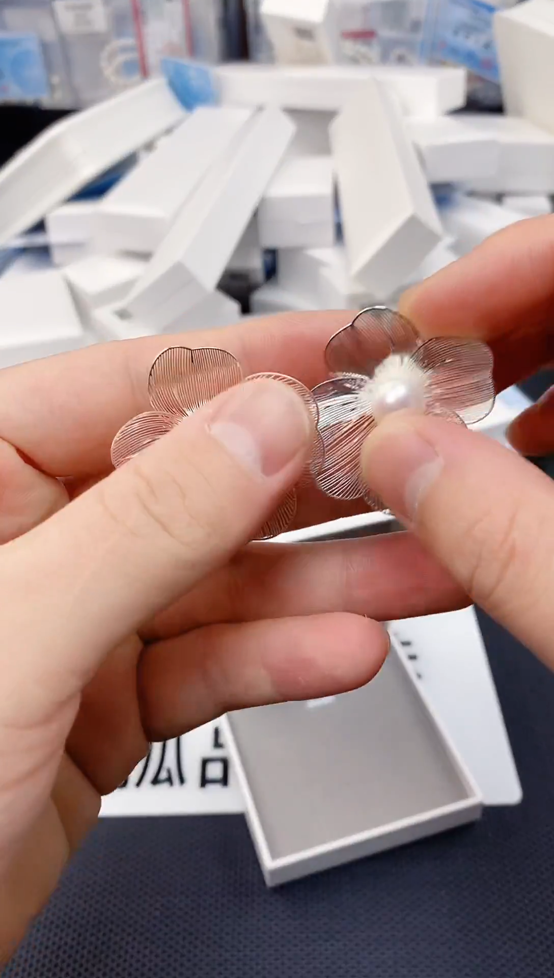 未镶嵌耳饰淡水珍珠ED1072