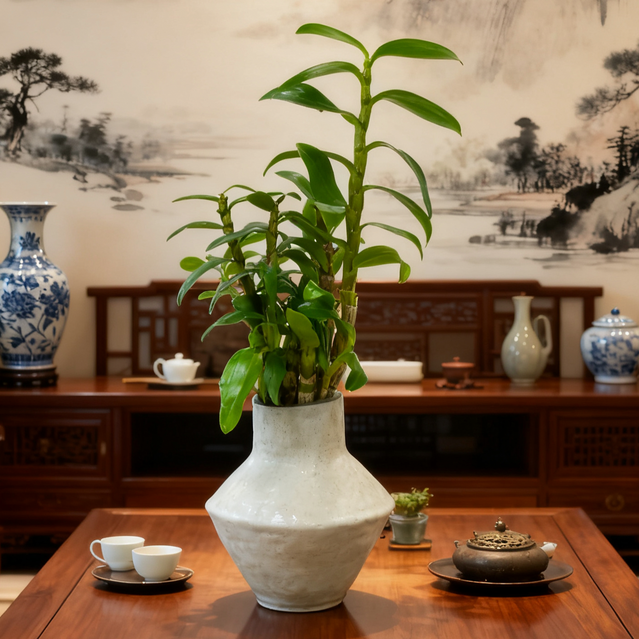 水榭花乡春石斛水培绿植桌面家居好养护简约四季常青