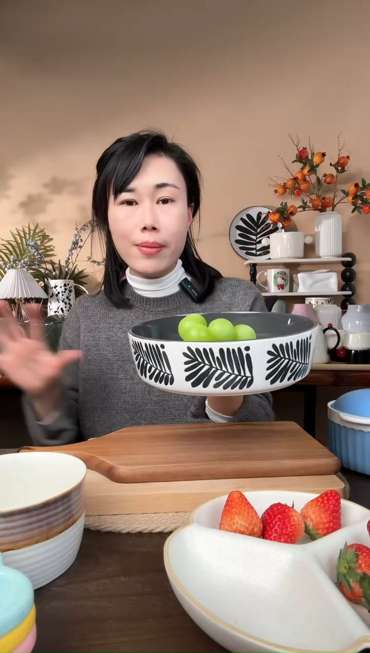 【闪购商品】瓷片8.5英寸叶子碗微瑕