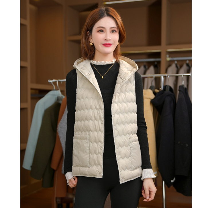 【暖阳】2025上新秋冬立领修身贴身显瘦保白鸭绒羽绒马甲251127