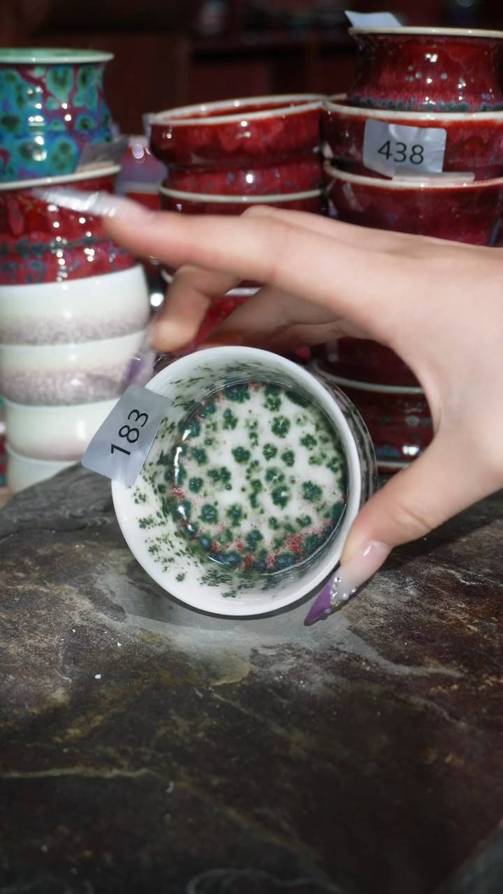 摆件陶精品窑变钧瓷茶器