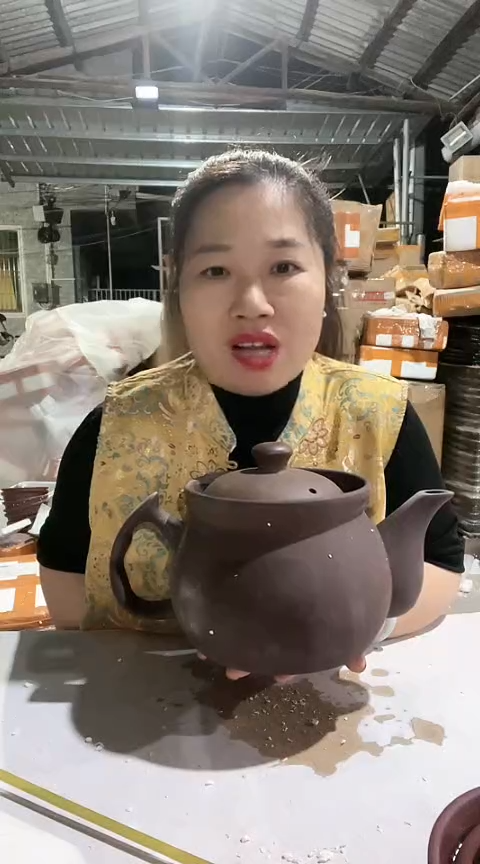 陶5414瑕疵紫砂养生壶