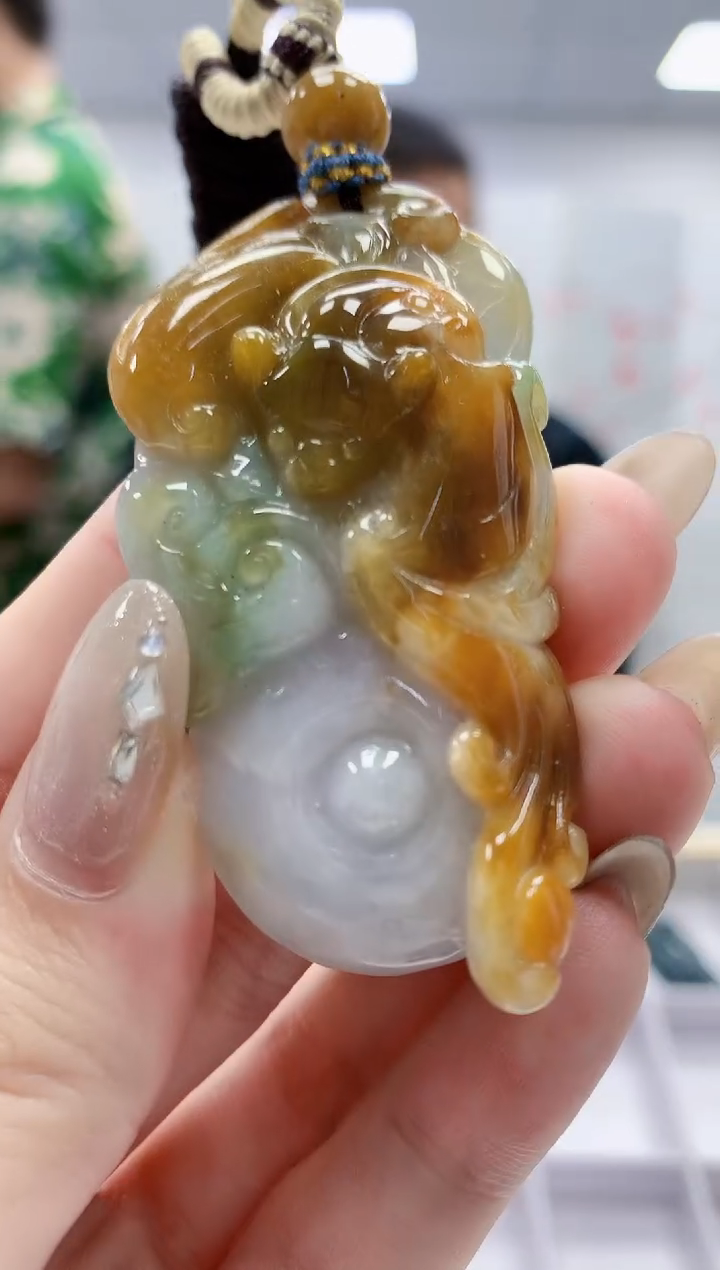未镶嵌定制翡翠4898jw-毛货挂件101