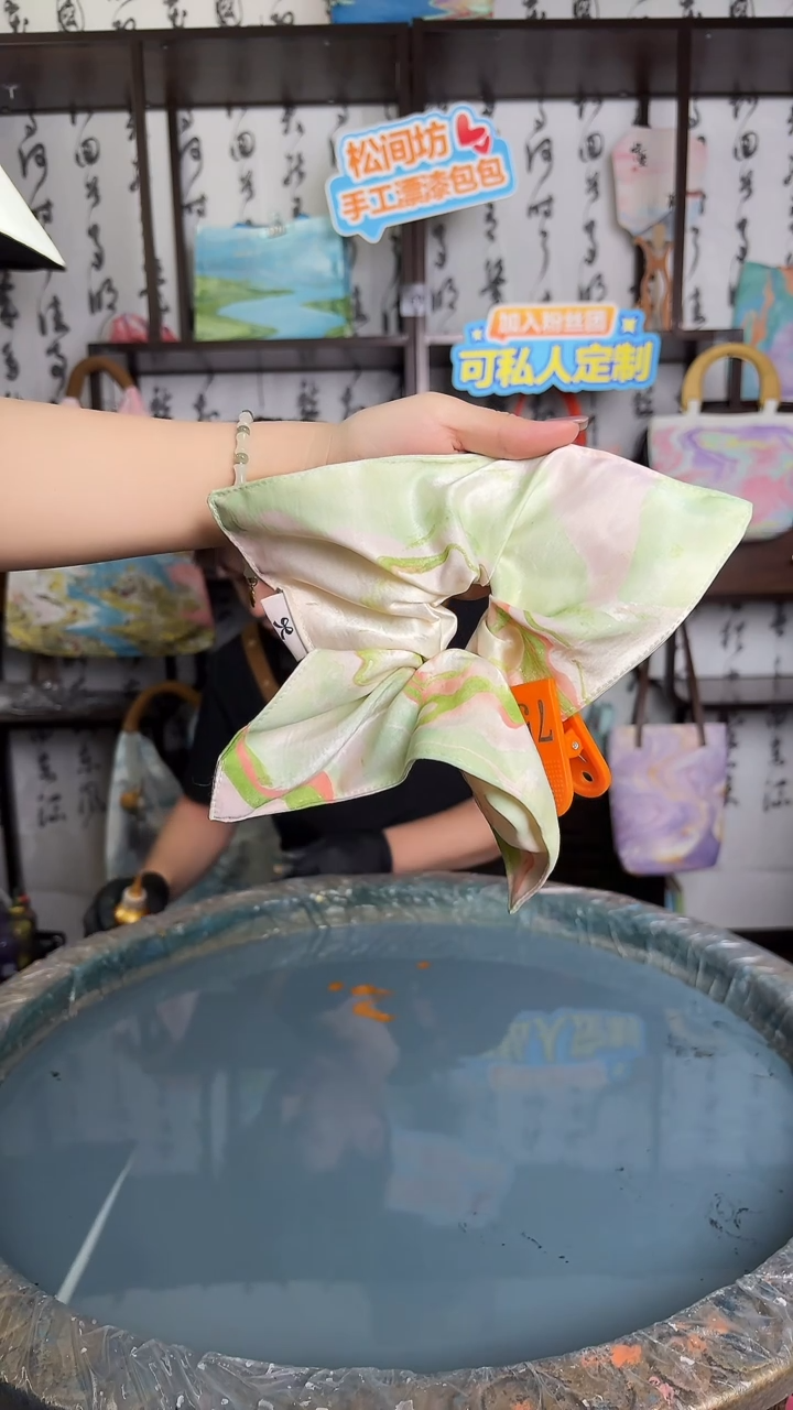 布艺非金属方巾发圈75号