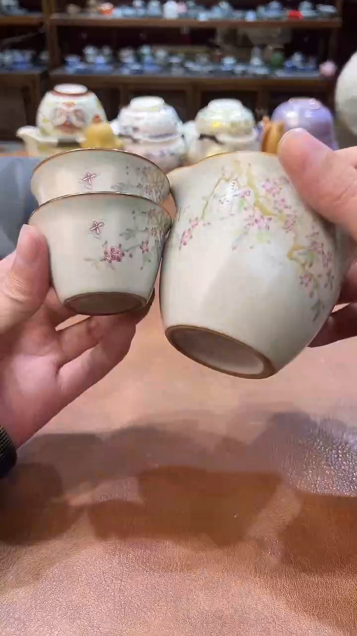真的很便宜会开片的旅行茶具