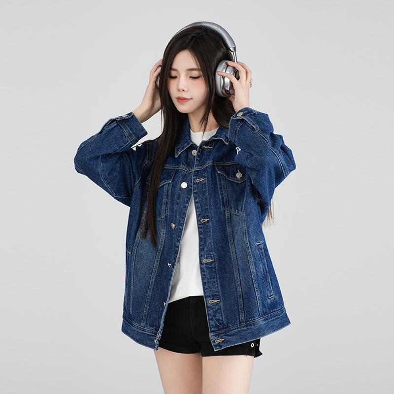 商场同款新品百搭潮流ins网红风男款女款时尚休闲宽松牛仔外套