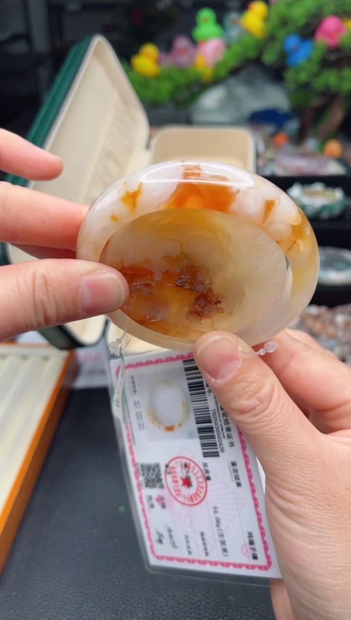 石英质玉未镶嵌手镯58圈口（赠品镯心）3572367