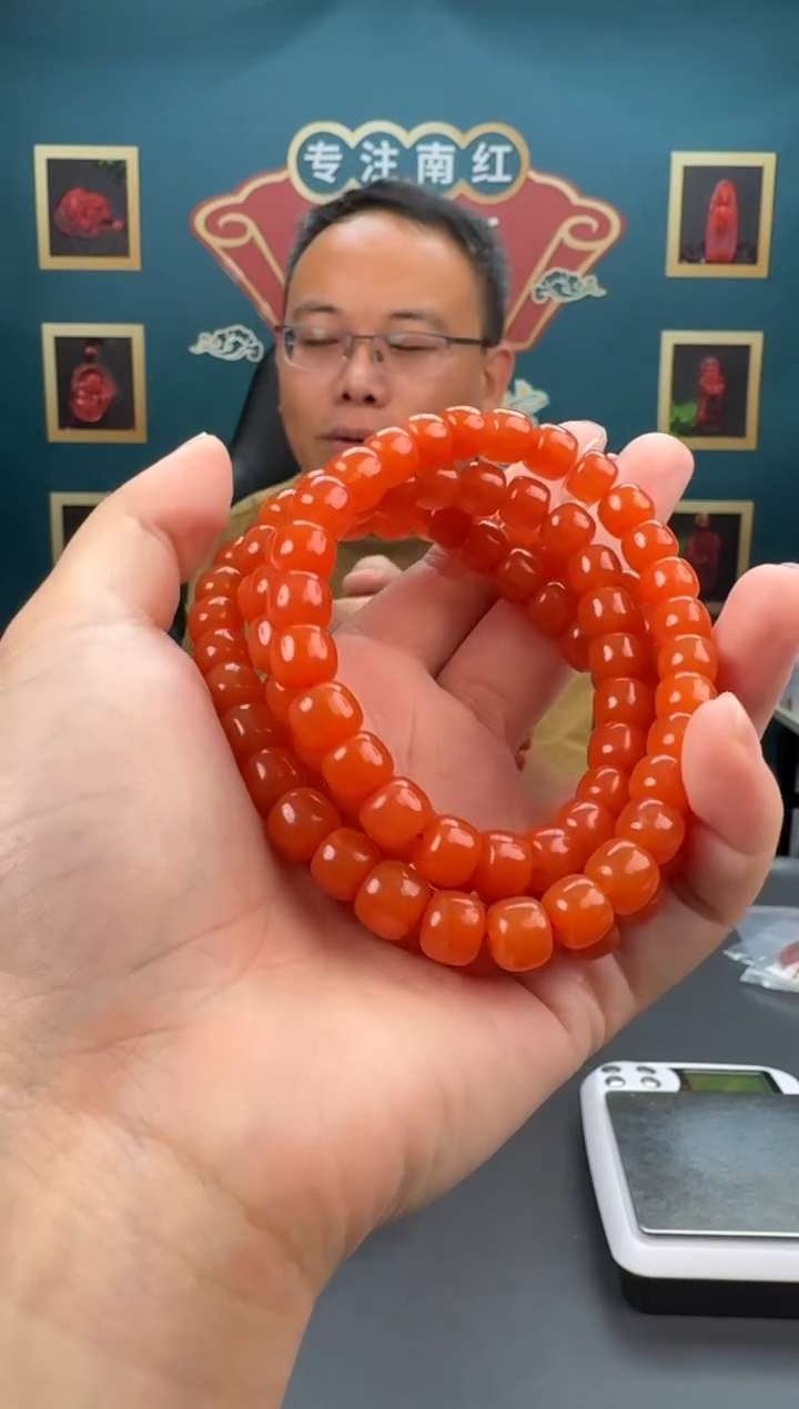 南红玛瑙未镶嵌多圈177ZB0327产品一个