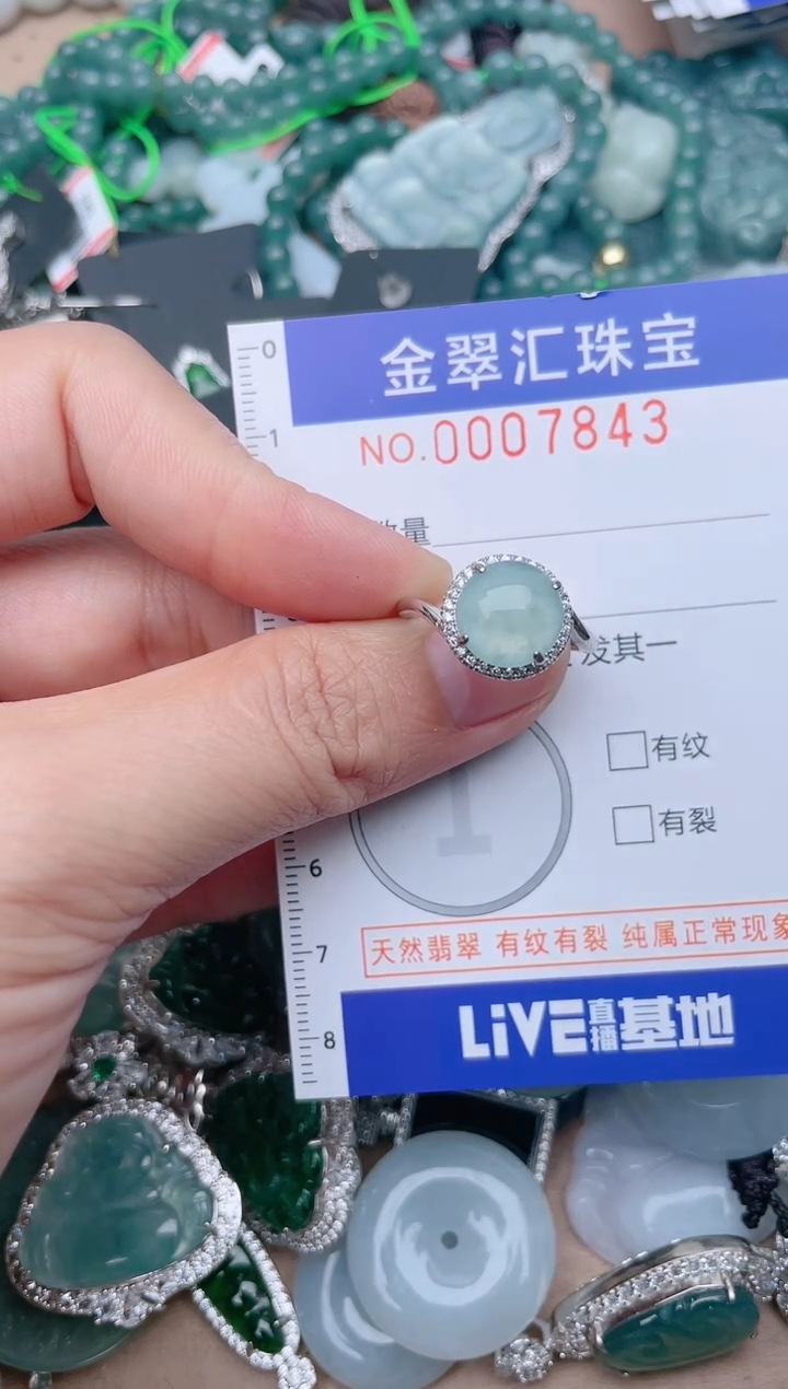 翡翠未镶嵌颈饰7843........1