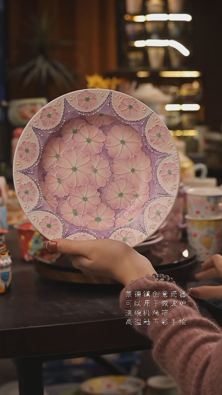 景德镇釉下彩绘设计师款式陶瓷