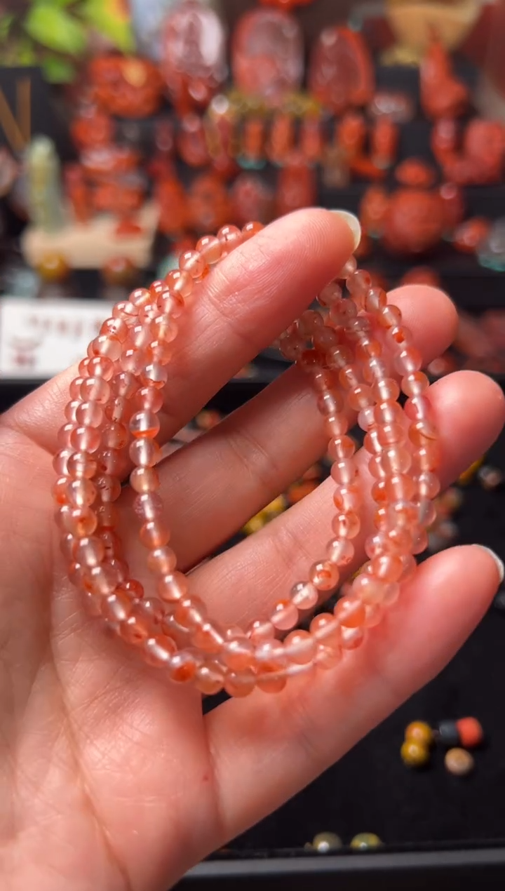 未镶嵌手链南红玛瑙4mm多圈