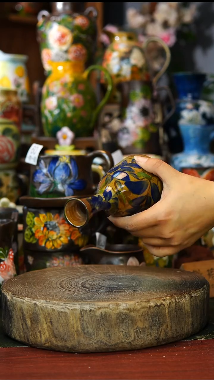 陶瓷70景德镇手工手绘釉下彩