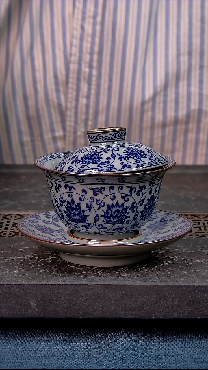 简装家用款件套 老陶泥开片纹陶瓷茶具