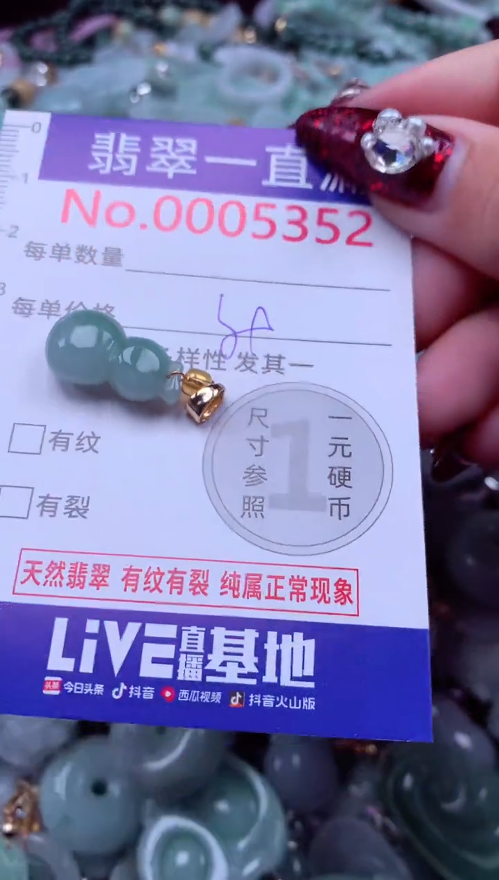 吊坠(不含链)未镶嵌翡翠5352