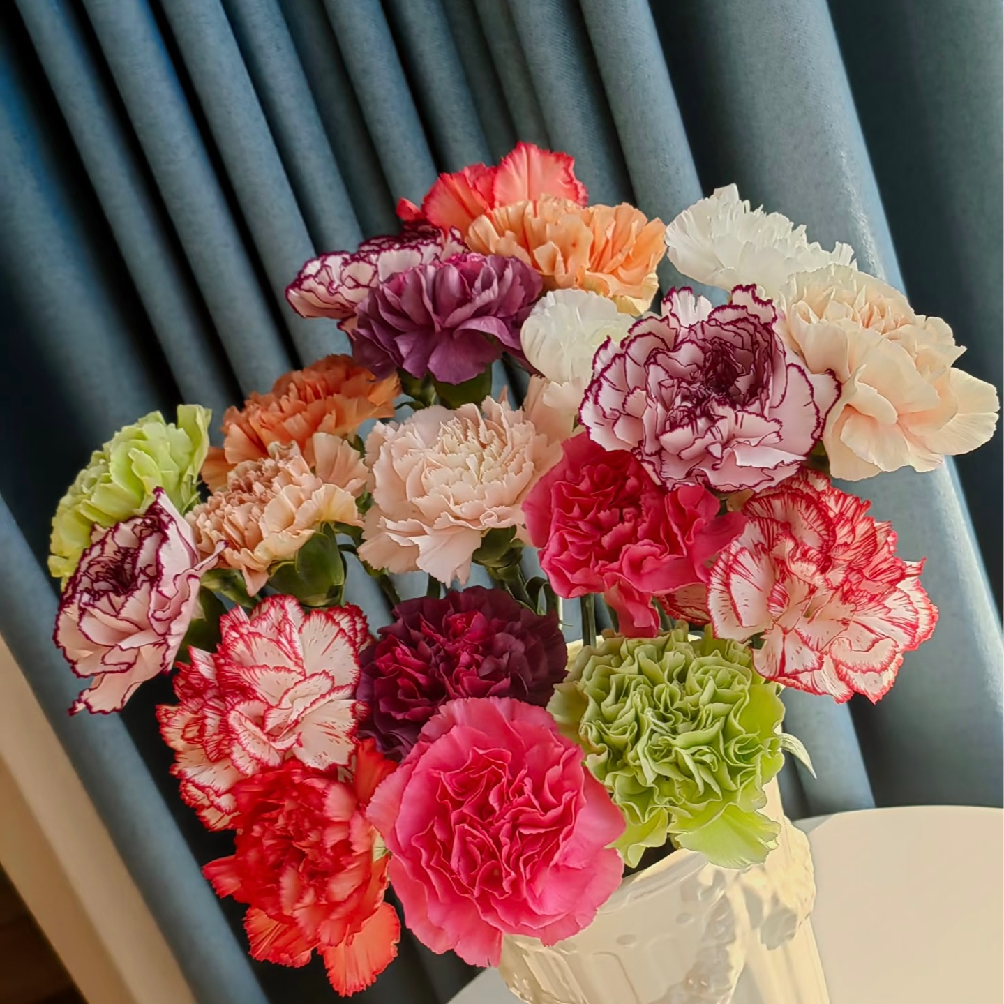 【混色单头康乃馨30支  】  任意2单升级顺丰/德邦