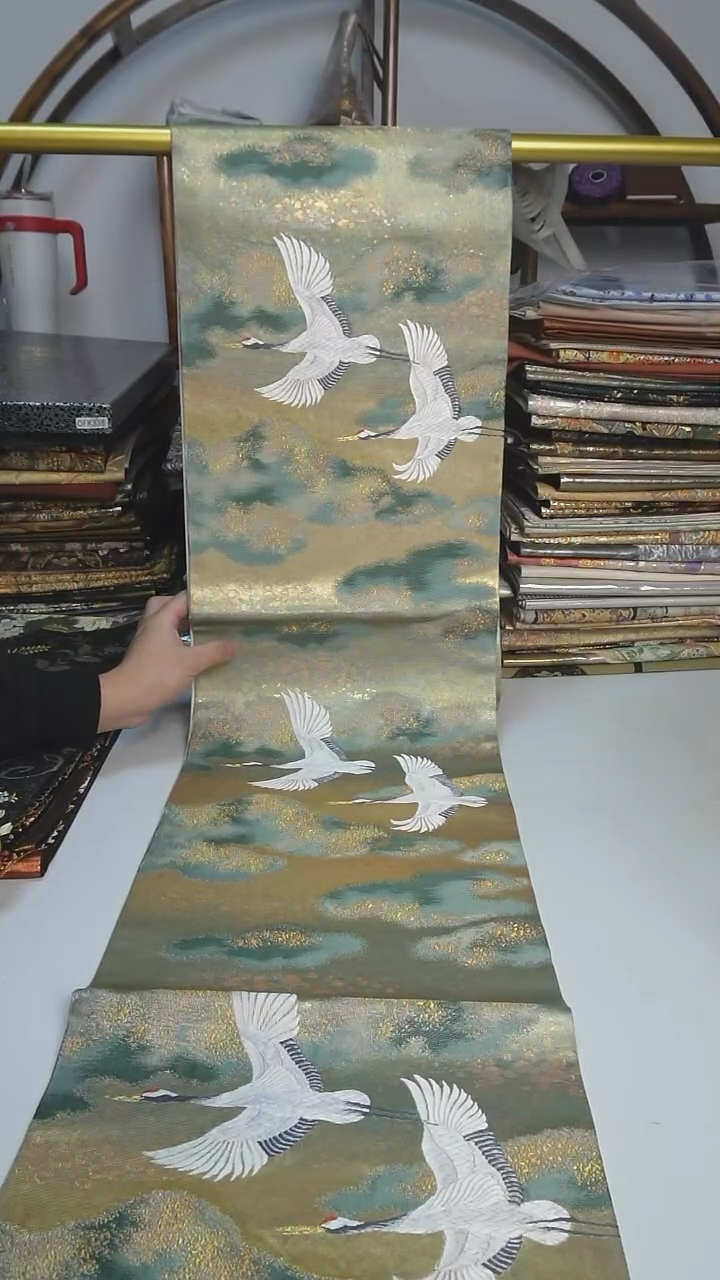 【闪购商品】织绣4西阵织六通仙鹤