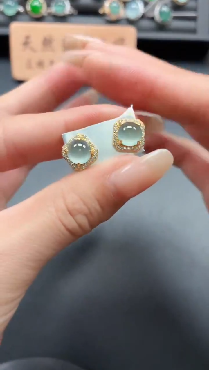 银S925镶嵌戒指翡翠111