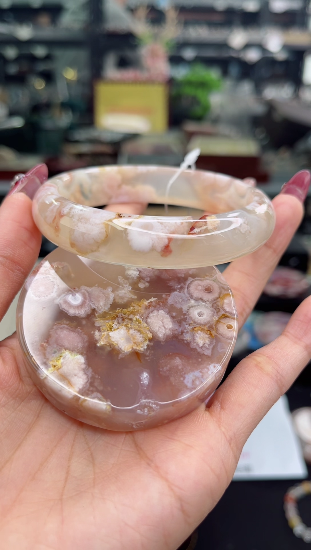 【闪购商品】石英质玉手镯未镶嵌63圈口（赠品镯心）690336