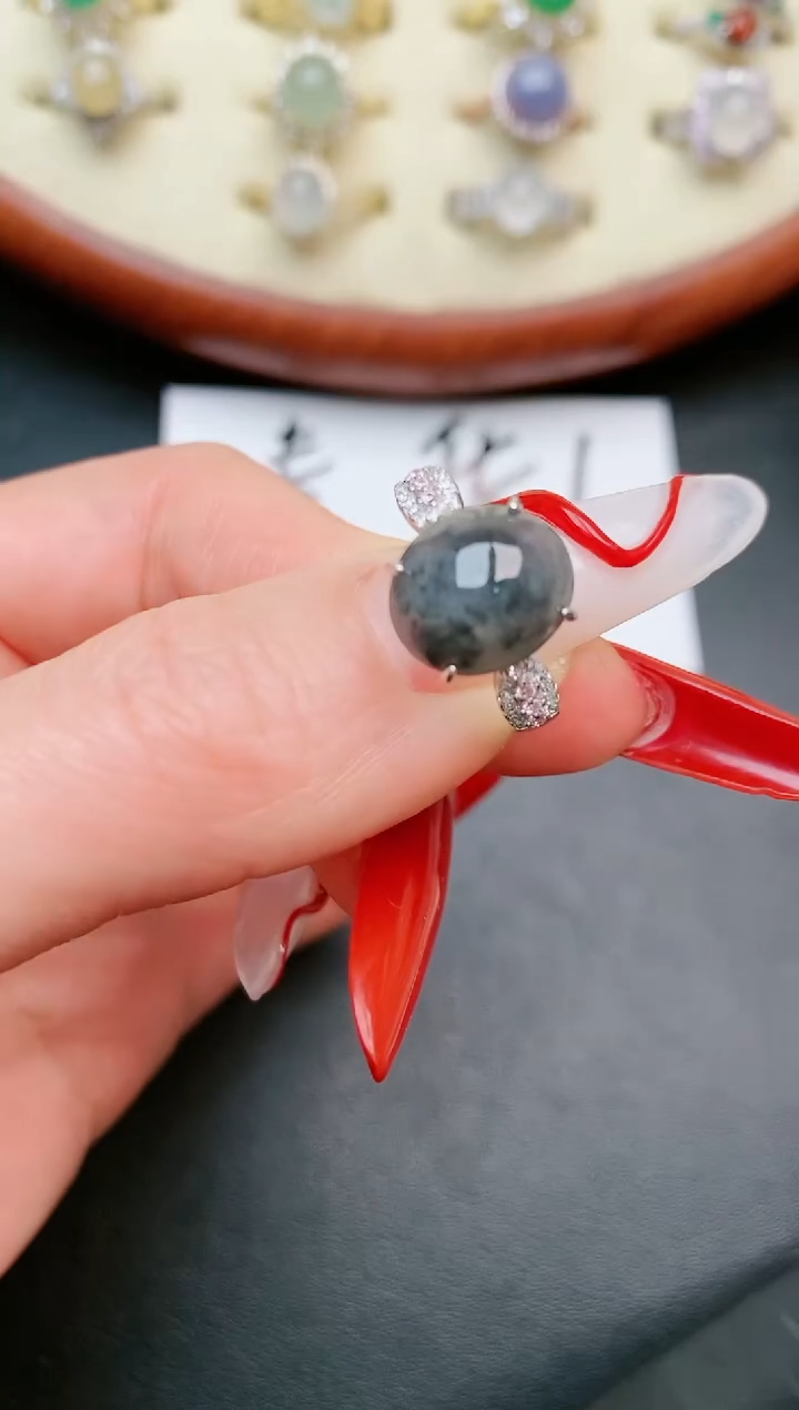 【闪购商品】翡翠戒指银S925镶嵌.....