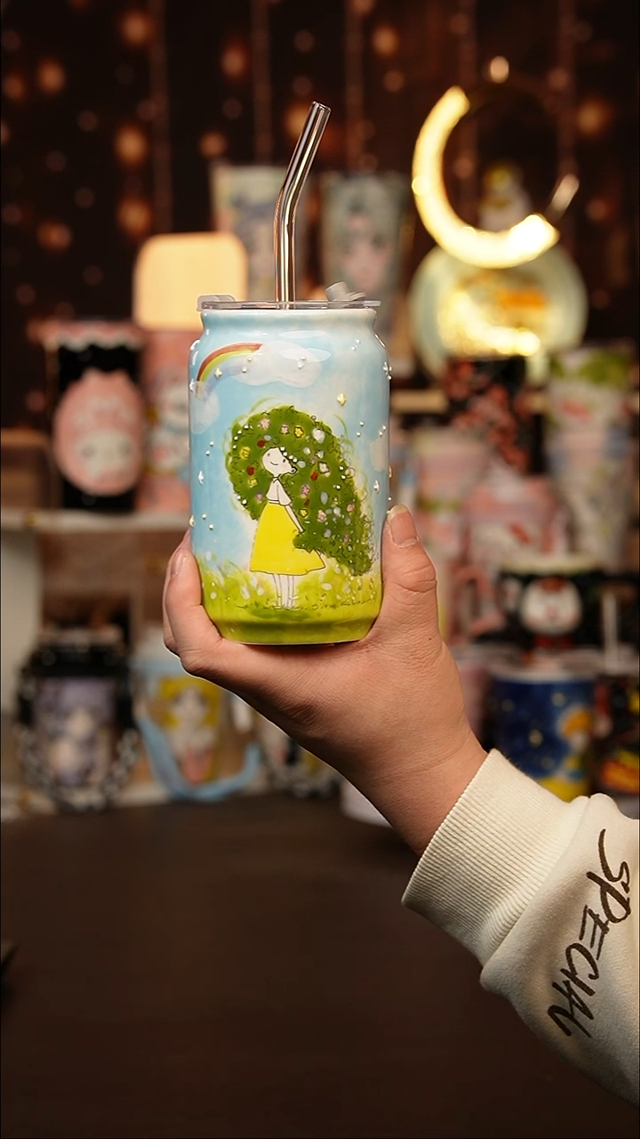 （玉泥）景德镇手工手绘文创陶瓷杯