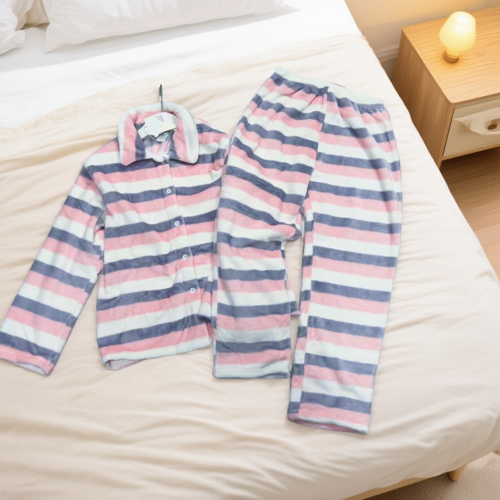  大庆仓 珊瑚绒秋冬季家居服 库位V380