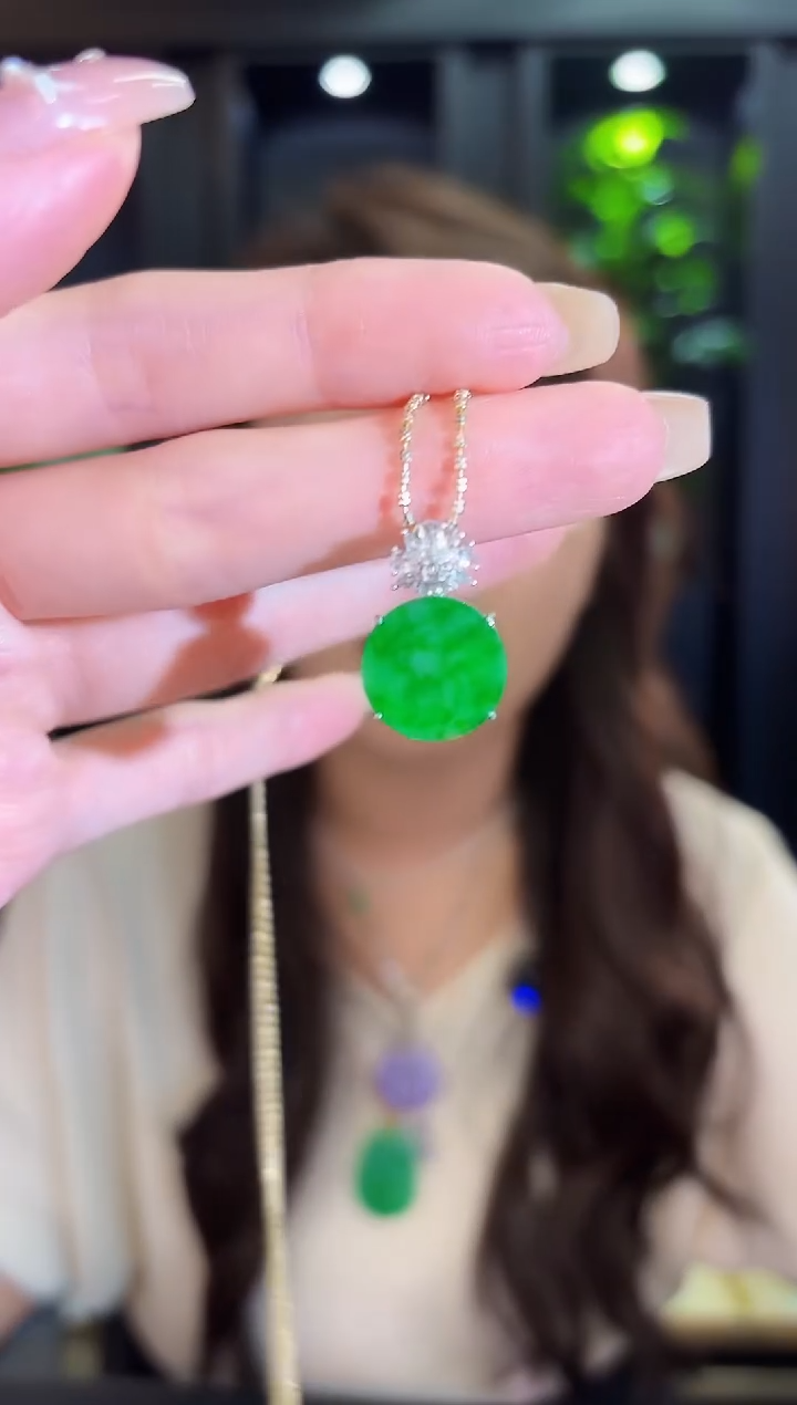 翡翠未镶嵌吊坠(不含链)398缅料A货/多样性发货/一件