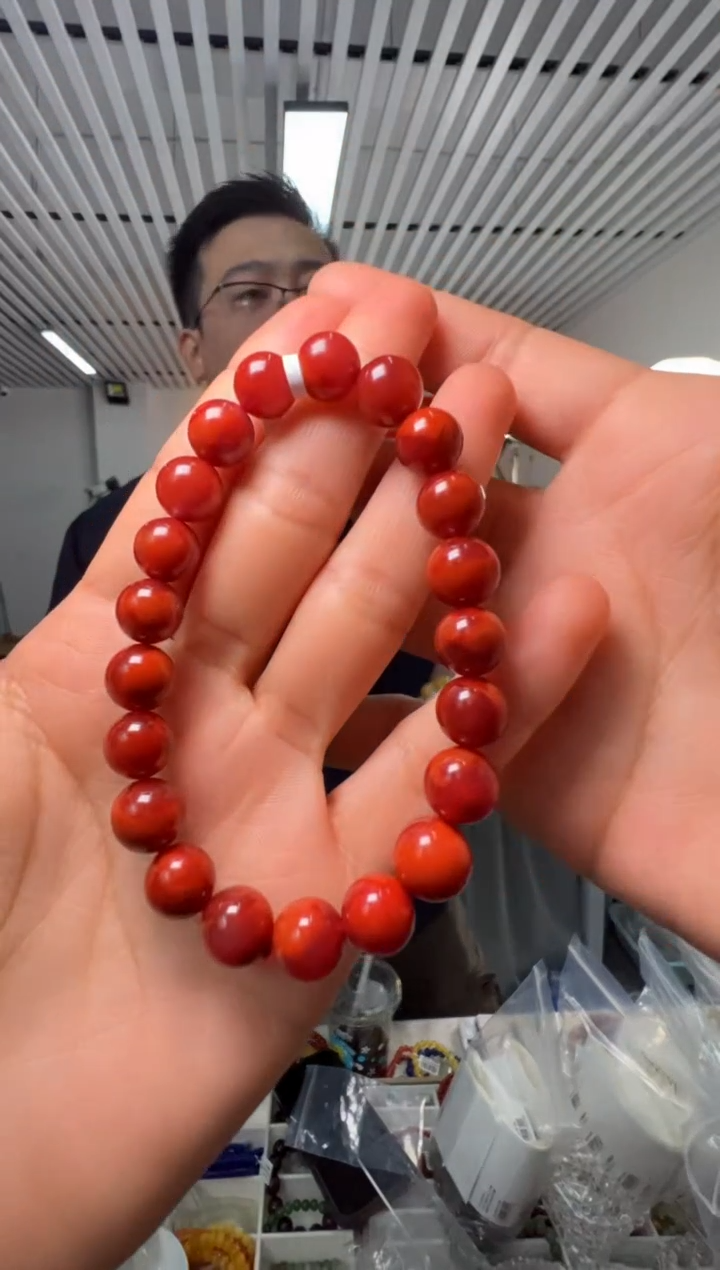 手串未镶嵌南红玛瑙南红圆珠单圈手串