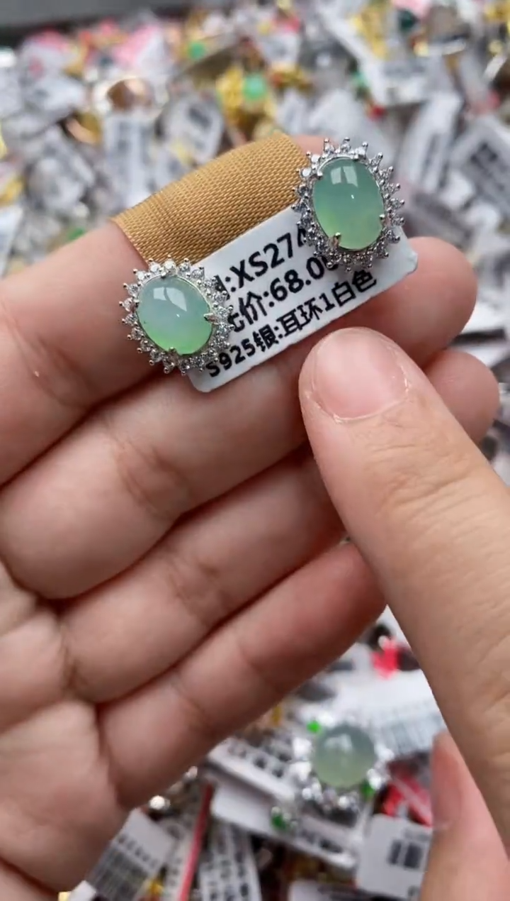 【闪购商品】翡翠戒指银S925镶嵌111111----10