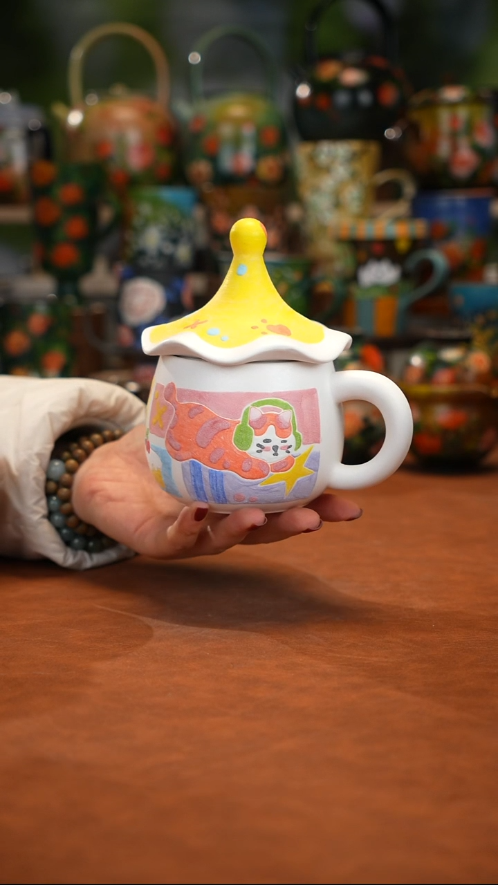 陶瓷油画手绘釉下彩