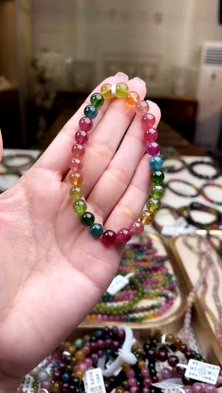 【闪购商品】/未镶嵌碧玺7mm+碧玺单圈多样性发货