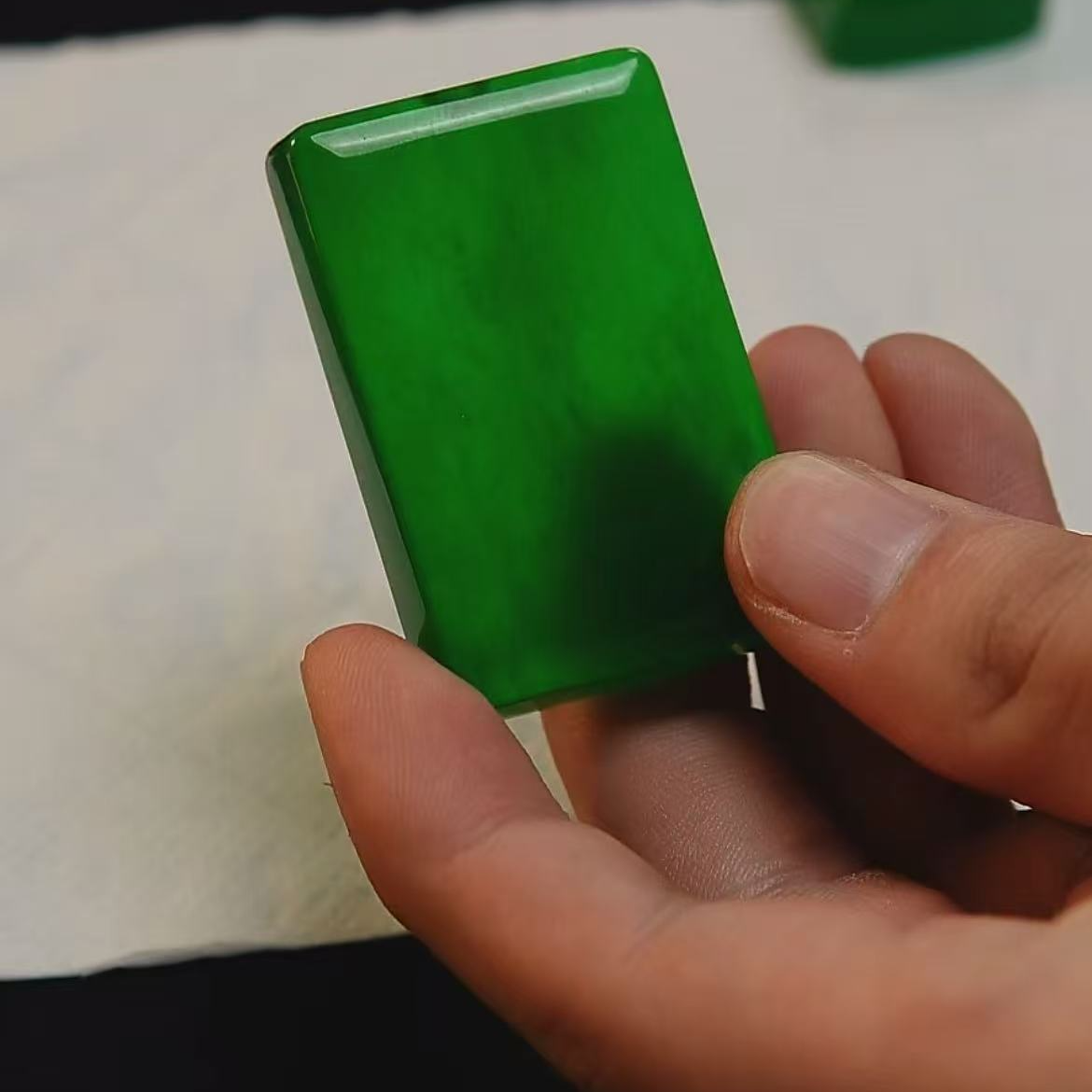 【华夏文物甄选商店02235】翡翠无事牌