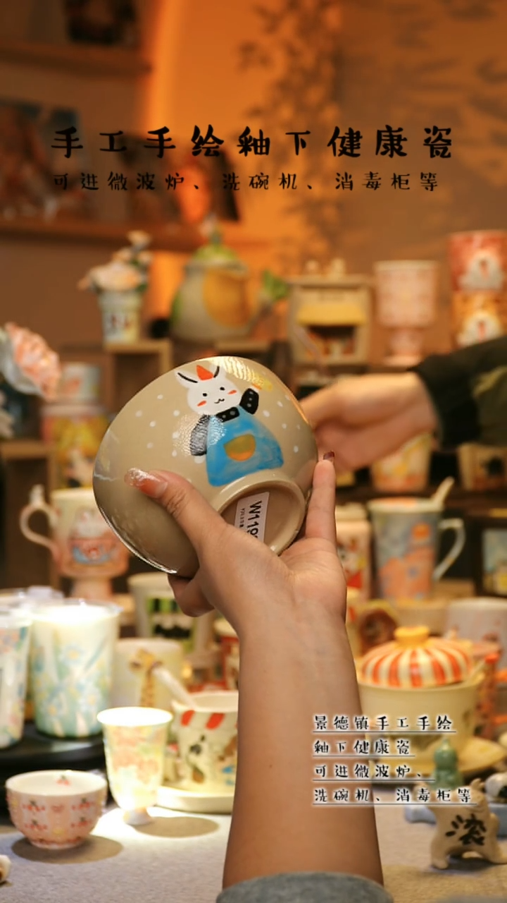 【闪购商品】杯景德镇高温釉下彩&W1192